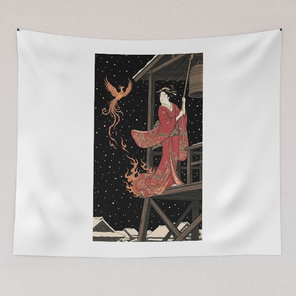Item preview, Phoenix Fire Geisha: The Snow Tower Legend designed and sold by TokyoUkiyoHouse.