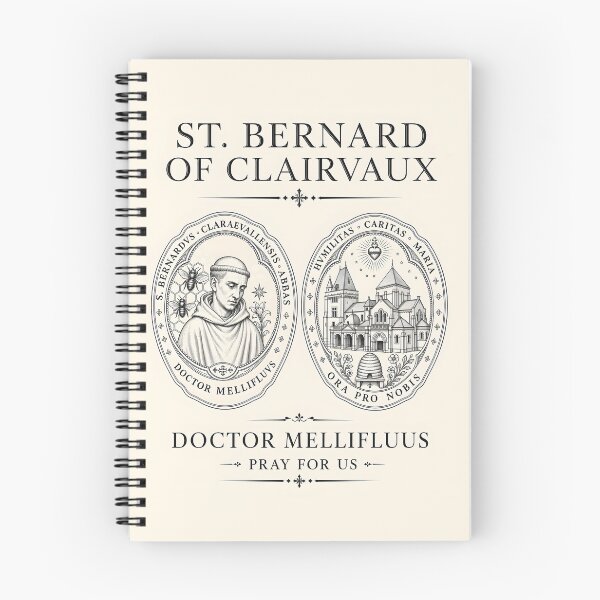 Item preview, St. Bernard of Clairvaux Icon – Doctor Mellifluus Catholic Art designed and sold by John-NW-Shop.