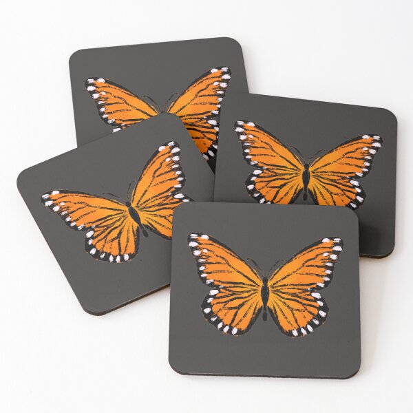 Item preview, Orange Butterfly Die-Cut Sticker designed and sold by miss morning moon.