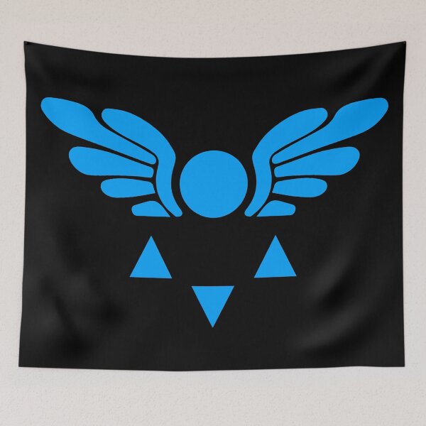 Item preview, Undertale Deltarune Blue Rune Symbol designed and sold by ChaoticArtandDesign.