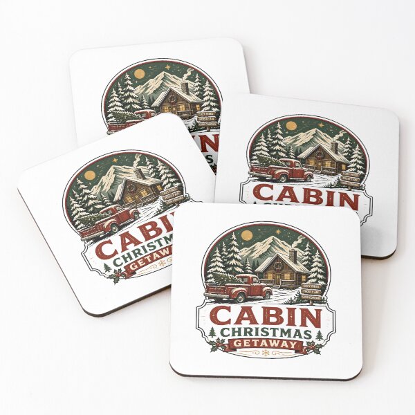 Item preview, Cabin Christmas Getaway Vintage Christmas Vacation Travel Gift designed and sold by OliviaHayesArt.