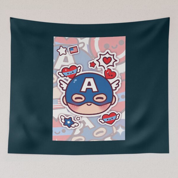 Item preview, Cute Captain America  designed and sold by SilverBaboon.