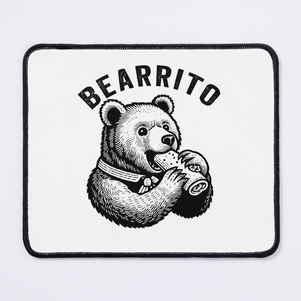 Item preview, Bearrito Bear Eating a Burrito, Mexican Food designed and sold by aponwao.