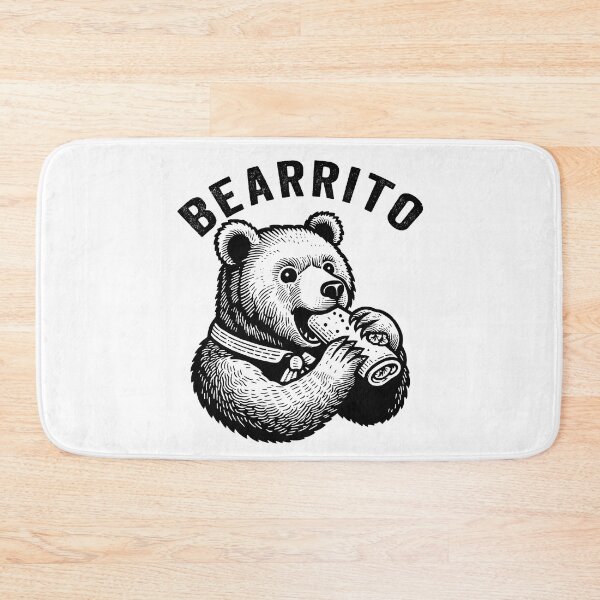 Item preview, Bearrito Bear Eating a Burrito, Mexican Food designed and sold by aponwao.