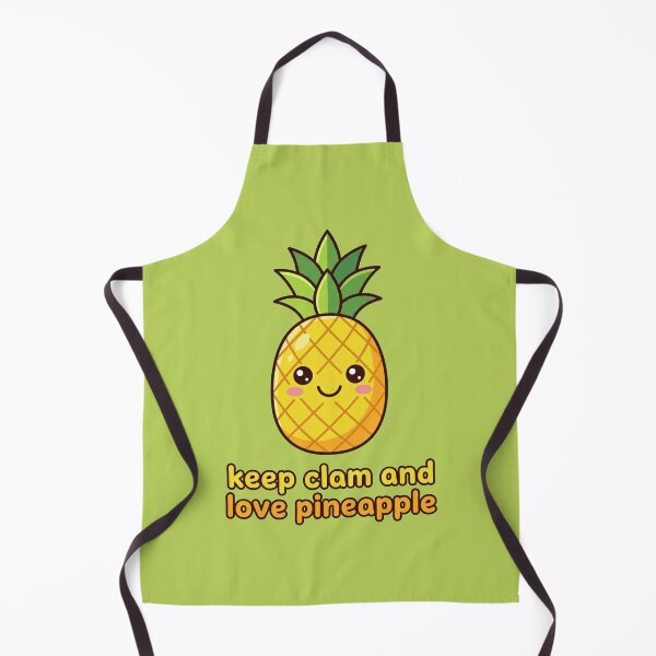 Item preview, Keep Calm and Love Pineapple Cute Kawaii Fruit Tropical Summer Shirt Design designed and sold by morning sun.