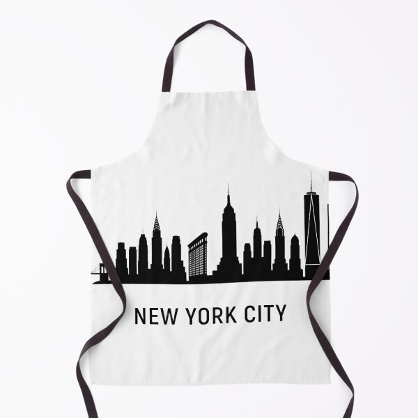 Item preview, New York City Skyline Black Minimalist Poster designed and sold by larbimalki.