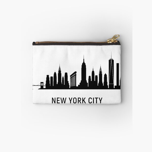 Item preview, New York City Skyline Black Minimalist Poster designed and sold by larbimalki.