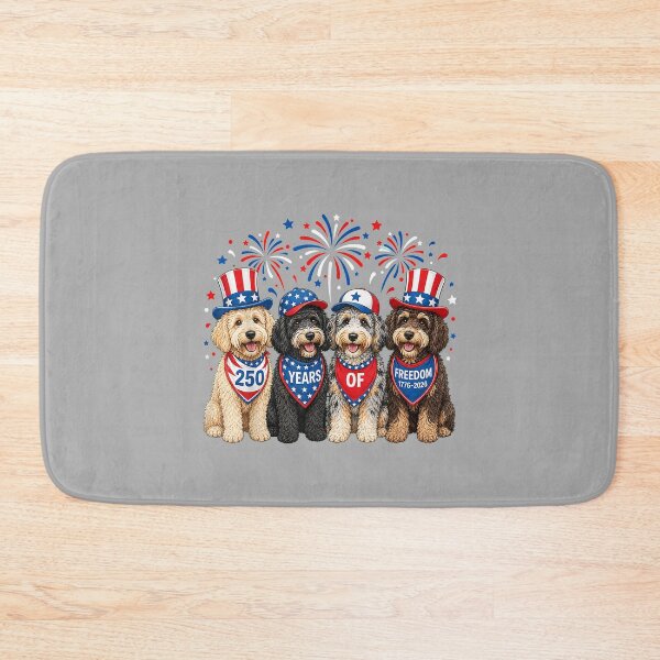 Item preview, Aussiedoodle Dog 250 Years American 1776 2026 4th July designed and sold by ArleneRowe.