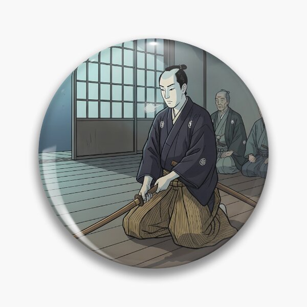 Item preview, Samurai Training with Wooden Sword designed and sold by TokyoUkiyoHouse.