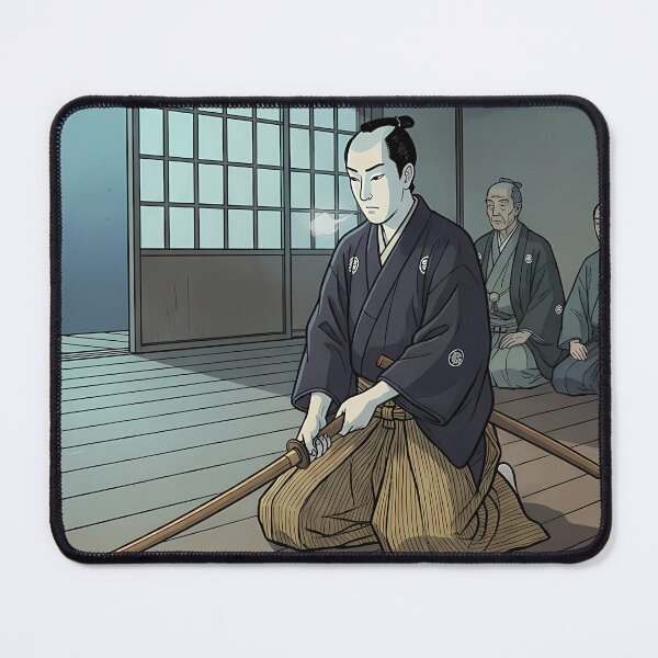 Item preview, Samurai Training with Wooden Sword designed and sold by TokyoUkiyoHouse.