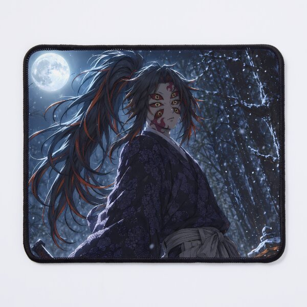 Item preview, Kokushibou Demon Slayer Snowy Forest Beneath the Full Moon designed and sold by mildaclairmo.