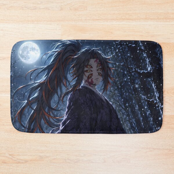 Item preview, Kokushibou Demon Slayer Snowy Forest Beneath the Full Moon designed and sold by mildaclairmo.