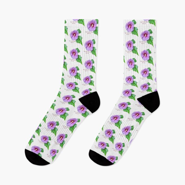 Item preview, Don’t wish all that upon me, Purple flower with leaves designed and sold by Josephine Ethereal.