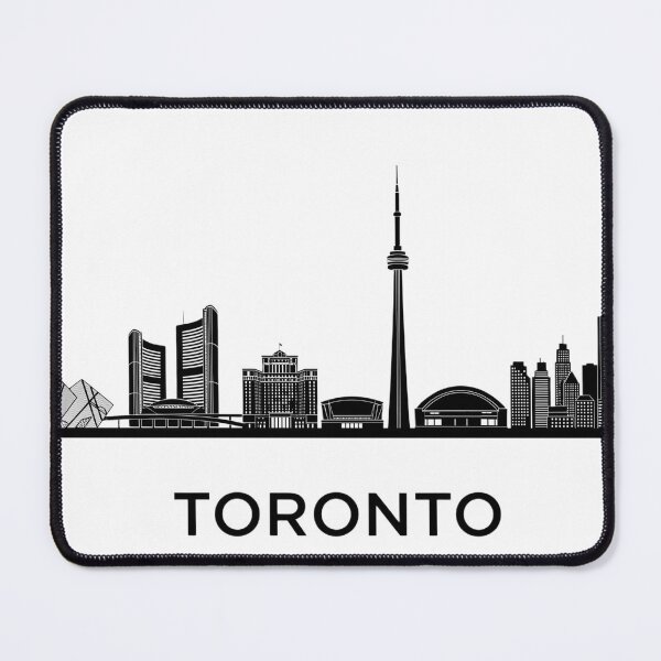Item preview, Toronto Skyline Black Minimalist Canada Poster designed and sold by larbimalki.