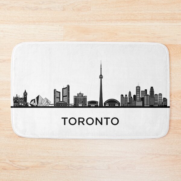 Item preview, Toronto Skyline Black Minimalist Canada Poster designed and sold by larbimalki.