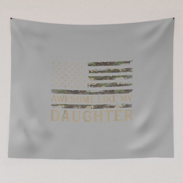 Item preview, Awesome Like My Daughter Camo USA Flag Fathers Day Patriot designed and sold by ArleneRowe.