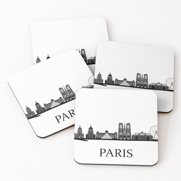 Item preview, Paris Skyline Black Minimalist France Poster designed and sold by larbimalki.