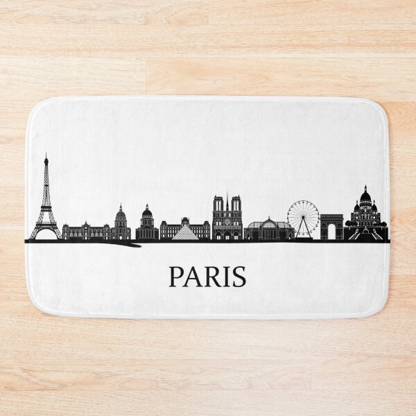 Item preview, Paris Skyline Black Minimalist France Poster designed and sold by larbimalki.