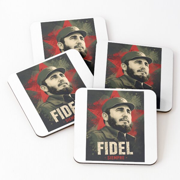 Item preview, Fidel Castro Revolutionary Poster – Cuban Revolution Vintage Military Portrait designed and sold by alexcorporation.