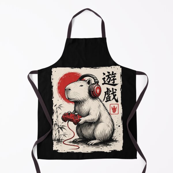 Item preview, Capybara Gamer Funny Gaming Japanese Aesthetic designed and sold by gordonbwyashop.