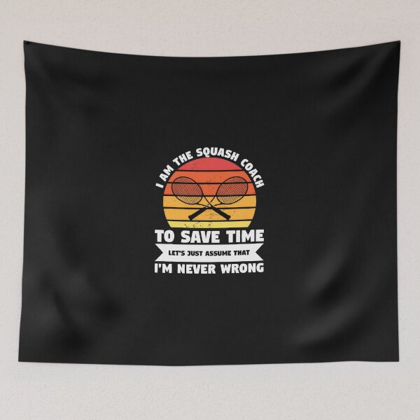 Item preview, 1......Squash Coach Retro Sunset Humorous Saying designed and sold by haegerborra.
