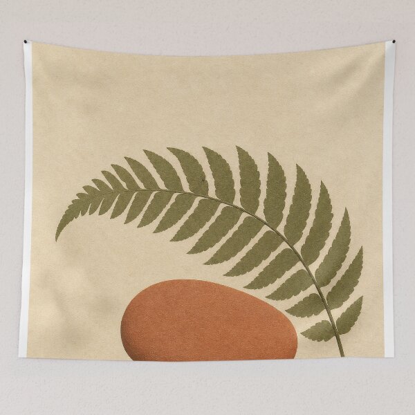 Item preview, Stone and Fern Watercolour Cottagecore designed and sold by GoldenHourWalls.
