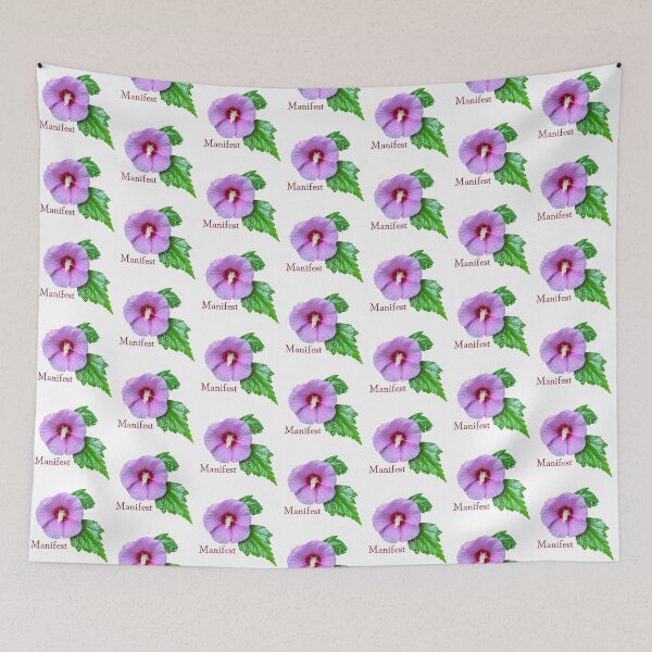 Item preview, Manifest, Purple flower with leaves designed and sold by Josephine Ethereal.
