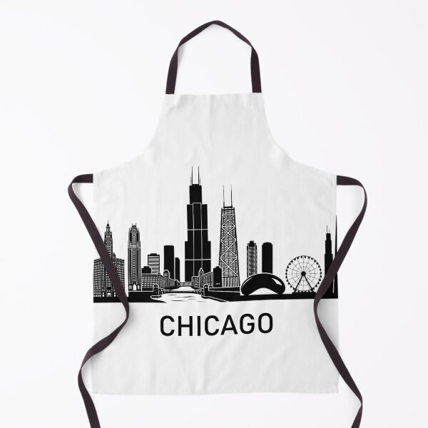 Item preview, Chicago Skyline Black Minimalist Poster designed and sold by larbimalki.