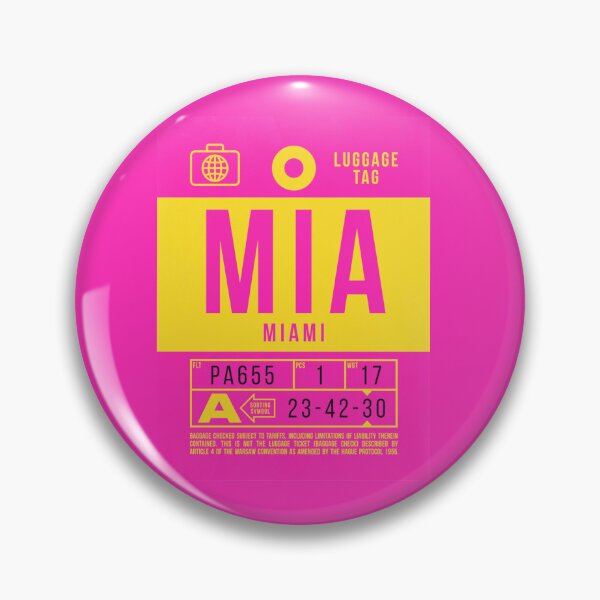 Item preview, Etiqueta de equipaje de Miami designed and sold by Fine-Art-Hub.