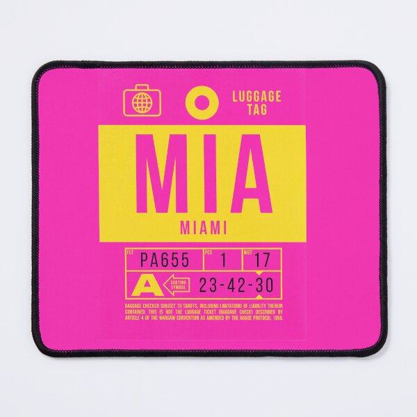 Item preview, Miami Luggage Tag designed and sold by Fine-Art-Hub.