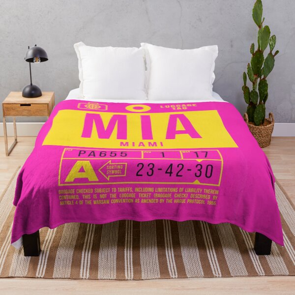 Item preview, Etiqueta de equipaje de Miami designed and sold by Fine-Art-Hub.