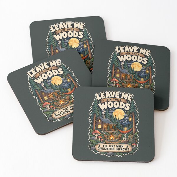 Item preview, Leave Me in the Woods | Funny Camping Adventure Graphic | Cabin Life Outdoor Streetwear designed and sold by warlistop.