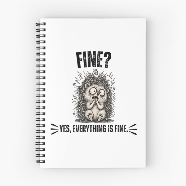 Artikelvorschau, Lustiges Igel-Shirt, süßes T-Shirt mit ängstlichem Igel, humorvolles Grafik-T-Shirt zum Thema Angst, Geschenk für Introvertierte, lustiges Waldtier-Shirt entworfen und verkauft von cozydrops.