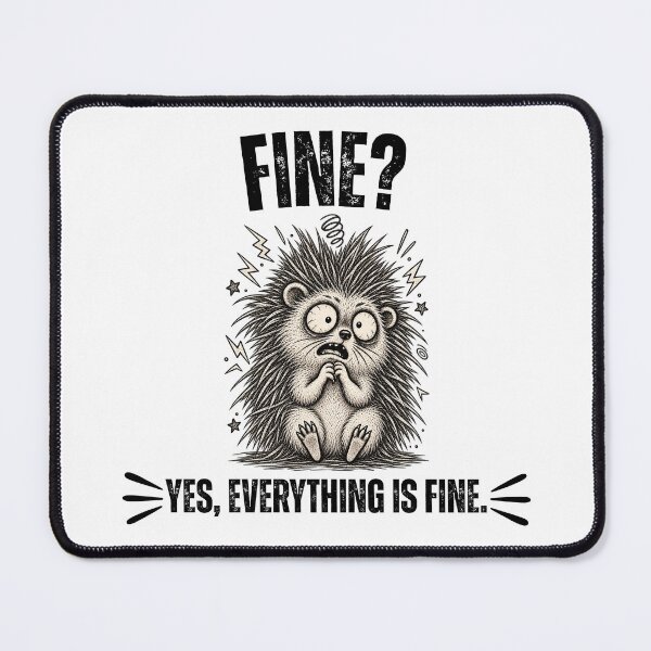 Item preview, Funny Hedgehog Shirt, Cute Anxious Hedgehog T-Shirt, Anxiety Humor Graphic Tee, Introvert Gift, Funny Woodland Animal Shirt designed and sold by cozydrops.