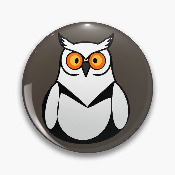 Item preview, Cute White Owl Illustration - Minimalist Art designed and sold by Pickmash.