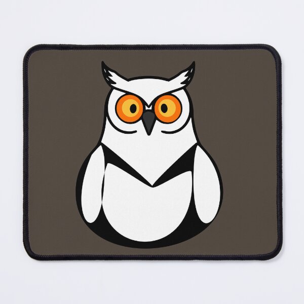 Item preview, Cute White Owl Illustration - Minimalist Art designed and sold by Pickmash.