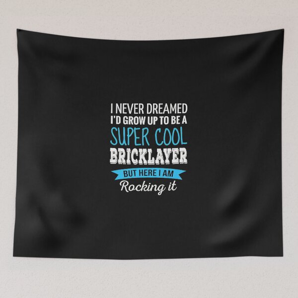 Item preview, Super Cool Bricklayer Rocking It Funny Trades Gift designed and sold by haegerborra.