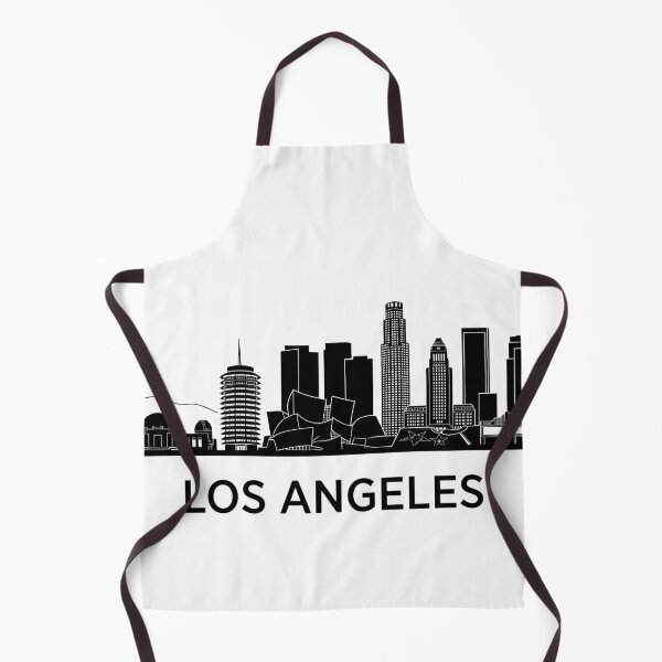 Item preview, Póster minimalista negro del horizonte de Los Ángeles designed and sold by larbimalki.