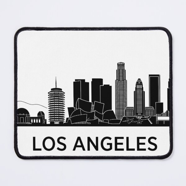 Item preview, Los Angeles Skyline Black Minimalist Poster designed and sold by larbimalki.