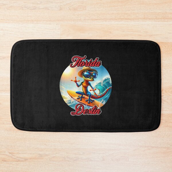 Item preview, Surfing Gecko Florida Destin Beach Vacation Fun designed and sold by haegerborra.