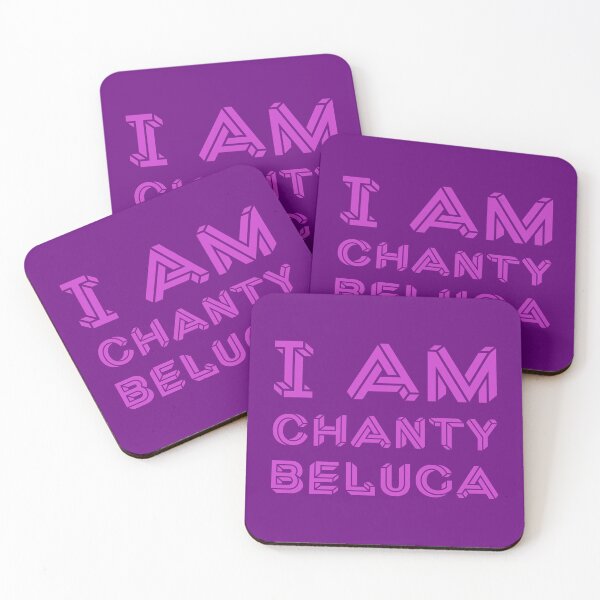 Item preview, I Am Chanty Beluga Geometric Optical Illusion 3D Typography designed and sold by Terry Bain.
