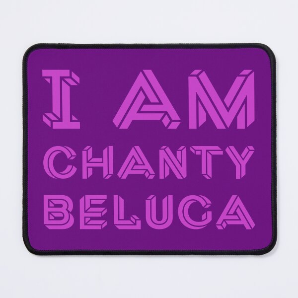 Item preview, I Am Chanty Beluga Geometric Optical Illusion 3D Typography designed and sold by Terry Bain.