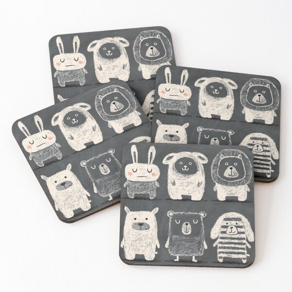 Item preview, Drawn animals designed and sold by chill-a-lot.
