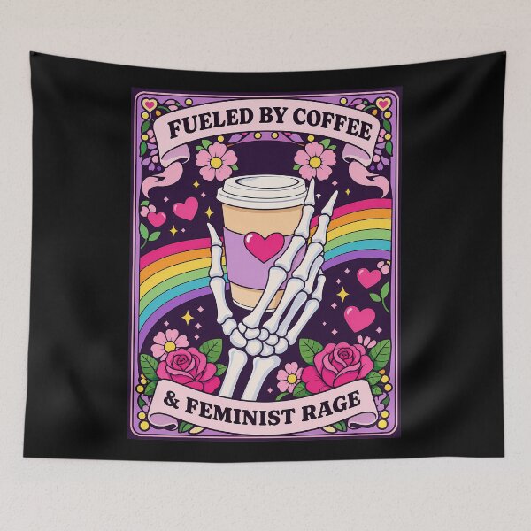 Aperçu de l'œuvre Café et rage féministe créée et vendue par Verominunus.
