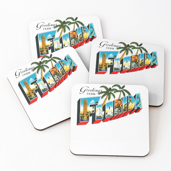 Item preview, Tropical Palm Tree Coast Postcard Lettering designed and sold by Ric070.