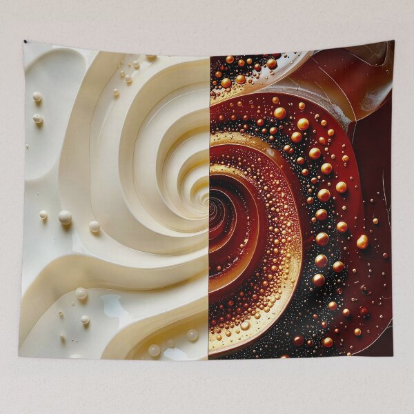 Item preview, Spirals of Cream and Chocolate designed and sold by Vicky Brago-Mitchell®.