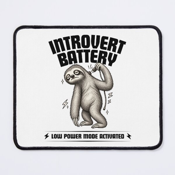 Item preview, Funny Sloth Shirt, Low Battery Sloth Graphic Tee, Tired Introvert T-Shirt, Sleepy Animal Shirt, Recharge Humor Gift, Cute Sloth Tee designed and sold by cozydrops.