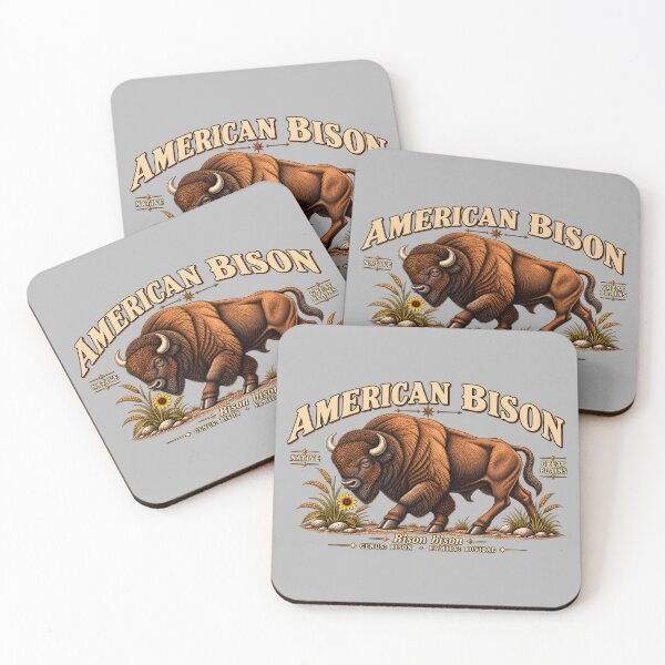 Item preview, American Bison – Great Plains Wildlife Vintage Illustration designed and sold by radiogalaxy.