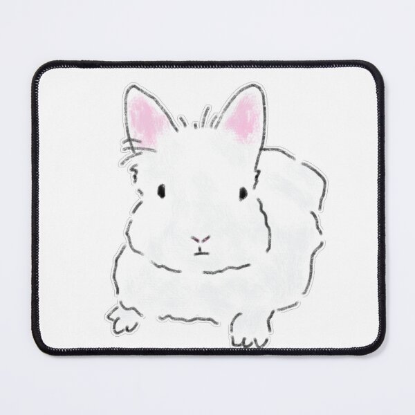 Item preview, Fluffy White Bunny Rabbit Sketch designed and sold by raun.draw.