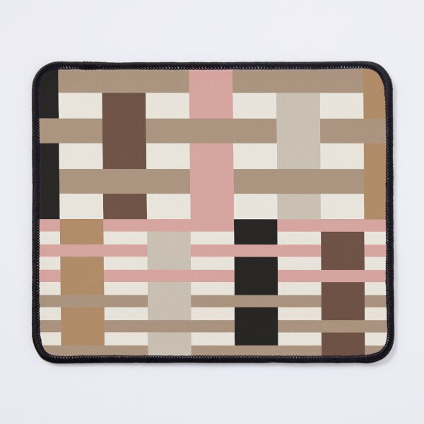 Item preview, Luxurious Abstract Shifted Stripes in Beige, Grey and Pink designed and sold by Deutschic.